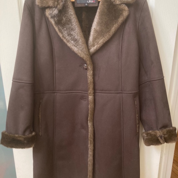 UTEX women's sheepskin coat - Picture 5 of 15